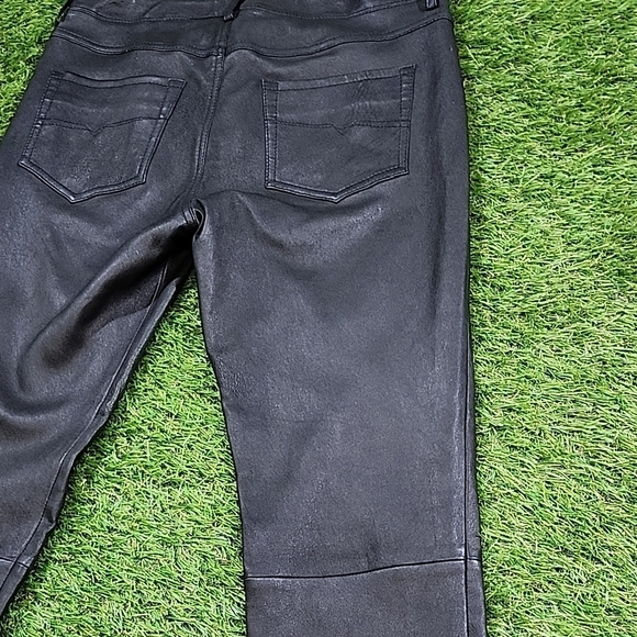 Womens Diesel Lamb Leather Skinny Jeans. Very Soft. 30w - Picture 2 of 12